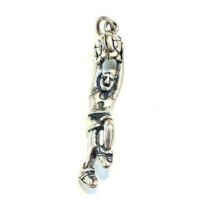 Basketball Player Sterling Silver Jewelry Charm #sports #game